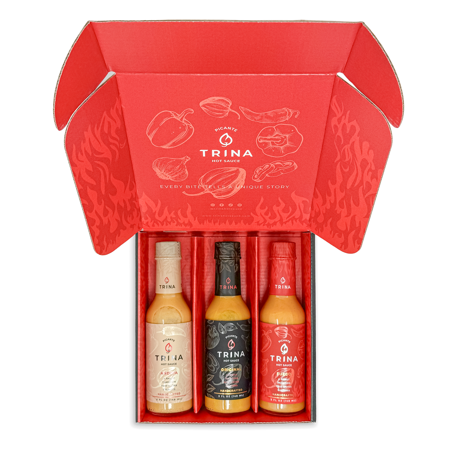 TRINA Hot Sauce Variety 3-Pack