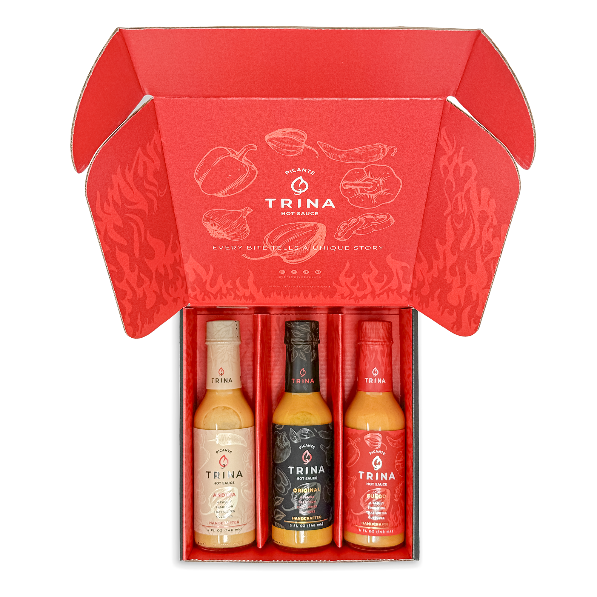 TRINA Hot Sauce Variety 3-Pack